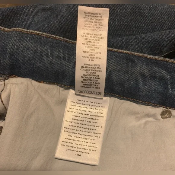 Good American x Calik Denim Always Fits Good Legs Skinny Crop Fits sizes 28W-32W - Picture 12 of 14